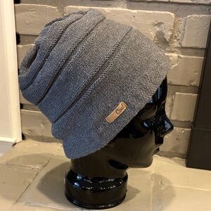 The‎ Cameron Oversized Wool & Cotton Beanie Grey by Coal